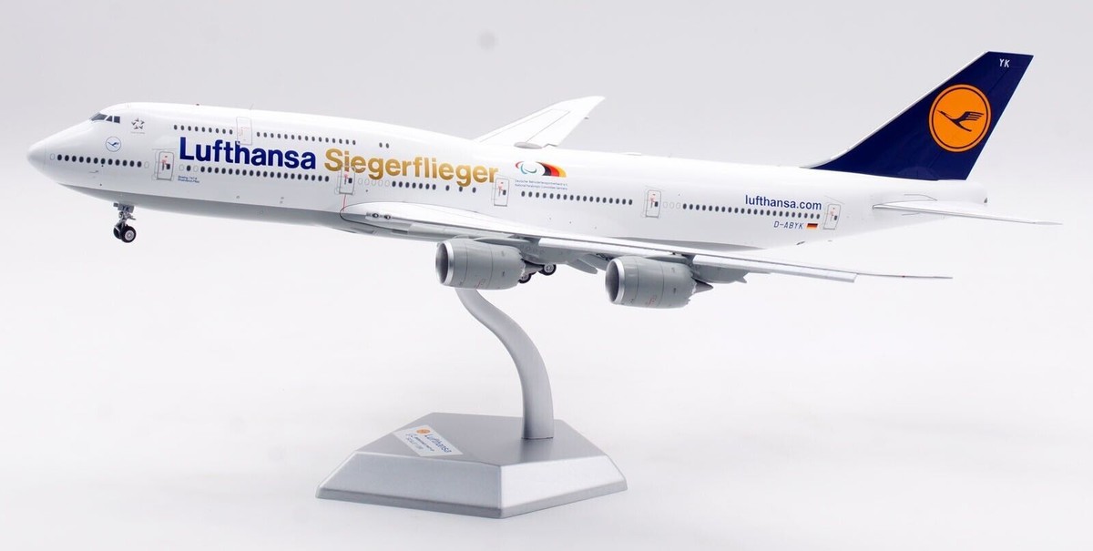 航空機・ヘリコプター SQ Wings 1:200 Lufthansa B747-8 D-ABYA SQ Wings 1:200 Lufthansa Airlines Boeing 747-8 Diecast