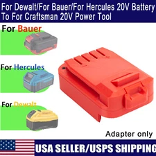 Adapter For Bauer/ For Hercules/For Bauer 20V Battery to For Craftsman 20V Tool