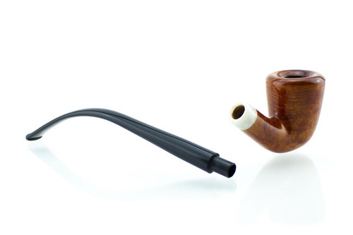 Pipa lunga Aldo Velani CHURCHWARDEN Bent Dublin 9mm liscia chiara Handmade Italy - Picture 4 of 4