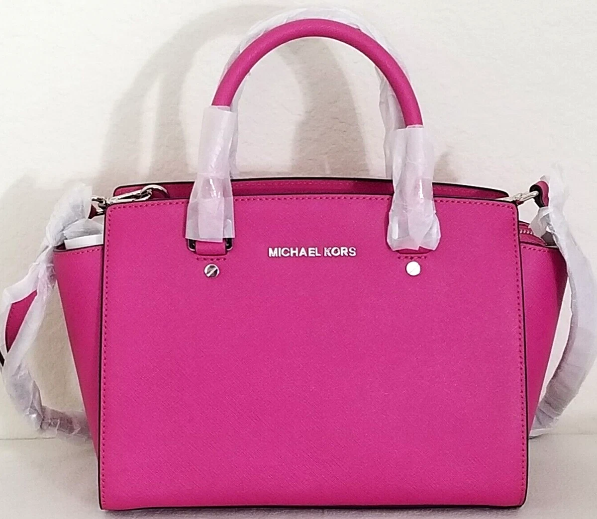 Michael Kors - Selma Mini Saffiano Leather Crossbody Soft Pink