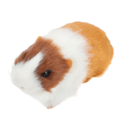 Synthetic Guinea Pig Model Artificial Animals Shaped Figurine Desktop Decor