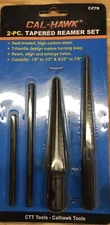 Cal Hawk CZTR Tapered Reamer Set. 1/8” - 1/2” & 5/32” - 7/8”