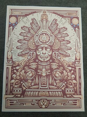 Aztec God Poster 18x24in