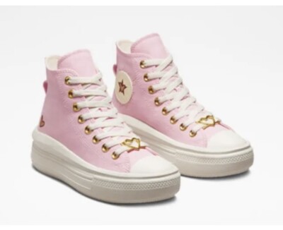 Converse Chuck Taylor All Star Move HI Platform Hearts Wmn's Sz: 8 A05140C