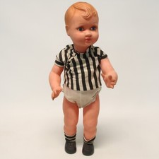 Bambolotto Bambino Juventus Juve Bambola Anni 50 Alto 60cm Occhi Mobili Articola