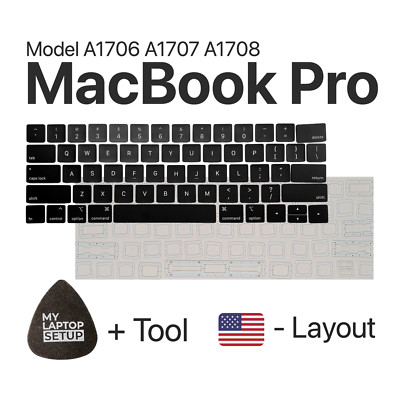 Replacement Button For MacBook Pro (2016-2017) A1706 A1707 A1708 US Layout Hinge