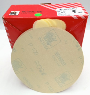 (10Pcs) Indasa 6'' Rhynostick,Self Adhesive Sanding sand Paper,Grit Range 600-100