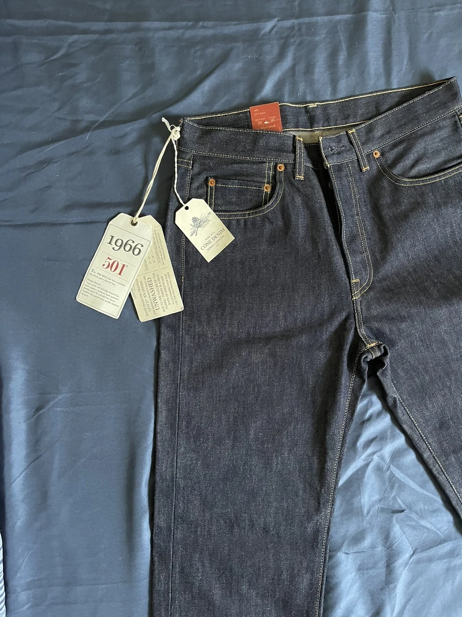Levi’s 501XX 32x36 Big E 1966 Vintage Selvedge Blue Jeans LVC 33 501 XX Rare New