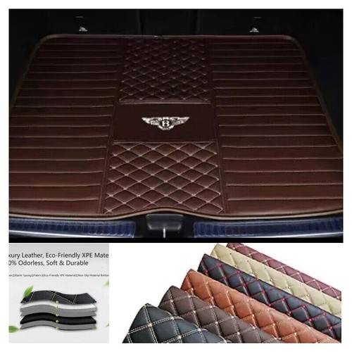 For Bentley Continental GT Floor Mats Waterproof PU Leather Luxury Custom Carpet - Picture 11 of 22