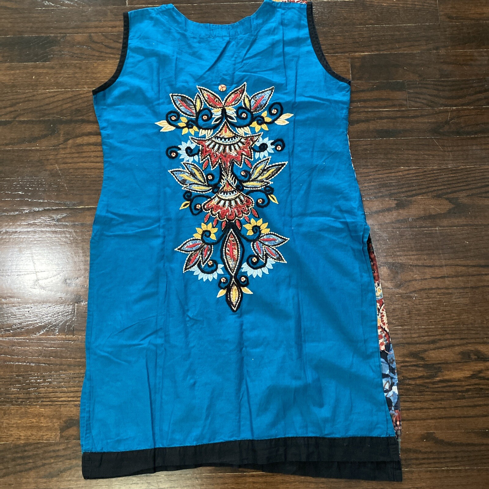 Sacred Threads Patchwork Artsy Tunic Shift Dress … - image 3