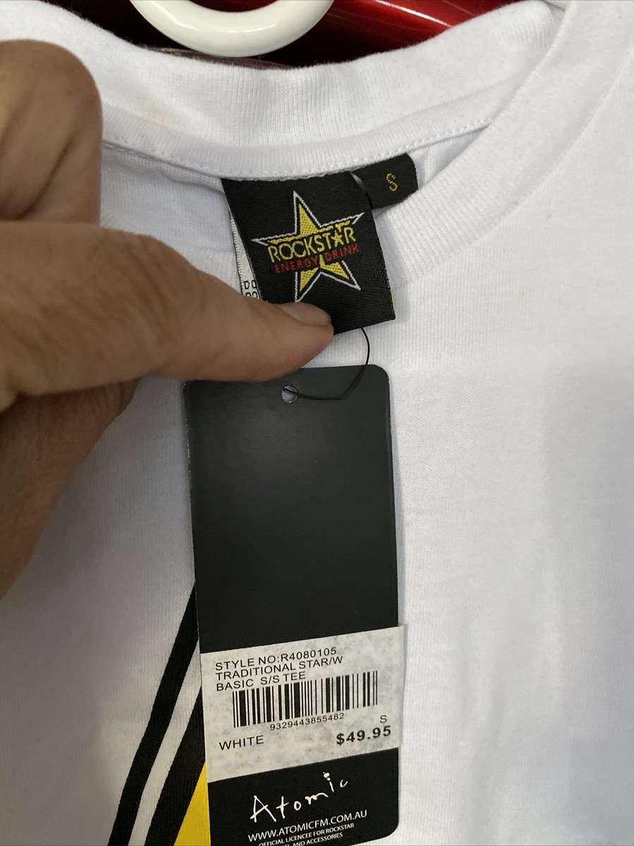 T-shirt Rockstar Energy Drink – Femme – Taille L – Noir – NEUF Sans étiquettes