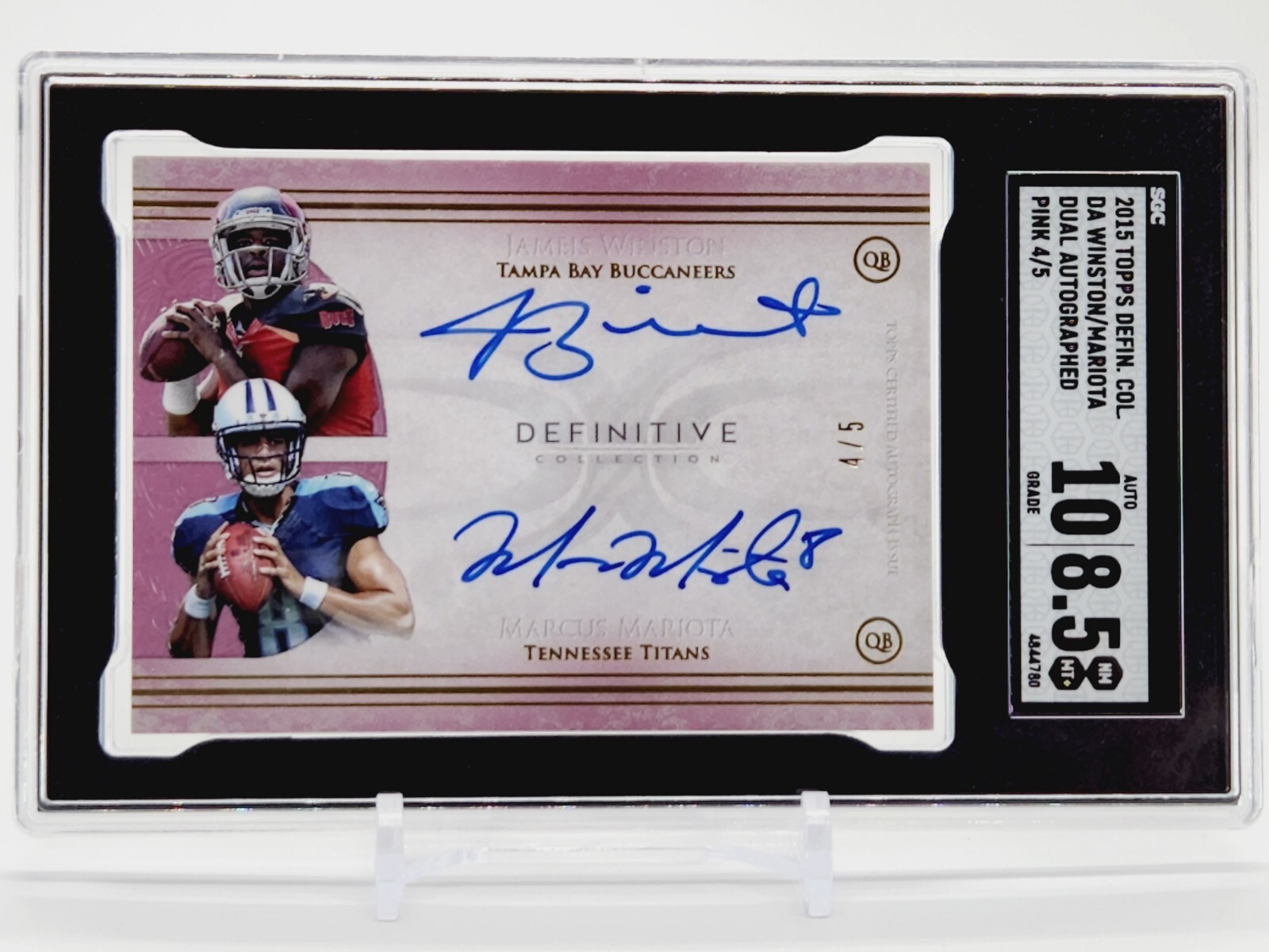 Marcus Mariota Finest QB Cuts #QBCMM Base