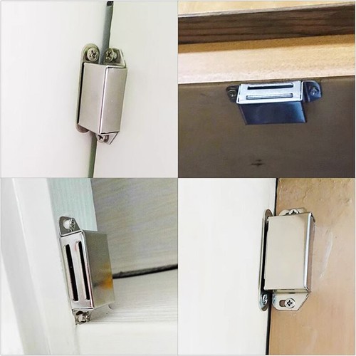 Magnetic Catch Stainless S,M,L,XL Cupboard Cabinet Wardrobe Door Mag Latch Metal - Picture 10 of 12