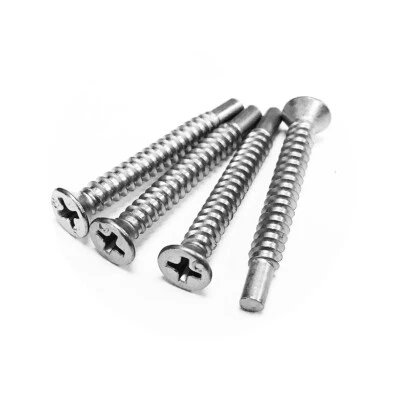 GORDON GLASS CO. S.S. Screws for Assembling Framed Shower Door Panels, Pack of 4, 1-3/8" Length