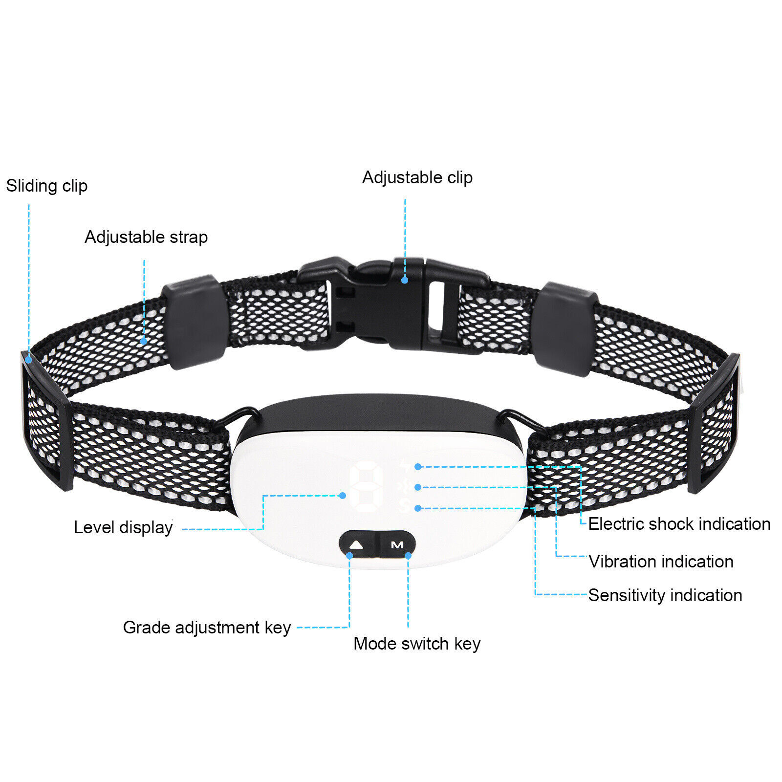 Dog Pet Training Collar Rechargeable Waterproof Electric Shock Anti