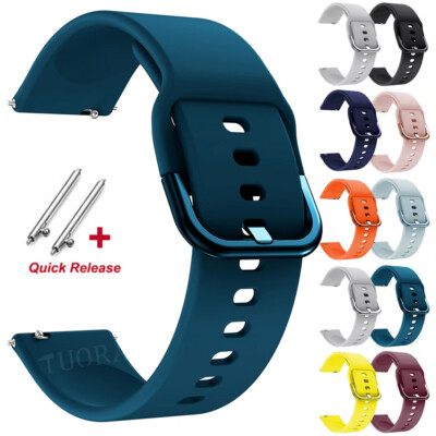Silikon Armband für Samsung Galaxy Watch FE 7 6 5 4 3 40 44mm Classic 43 47mm S3