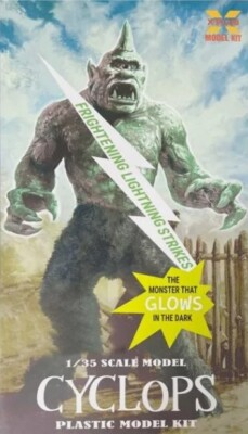 X-Plus Ray Harryhausen Cyclops Glow in the Dark 1/35 Scale Model Kit Brand New