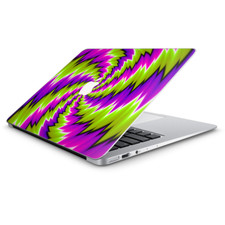 Skin Decal Wrap for Macbook Air 13 Inch 13" - Psychedelic Moving Purple Green
