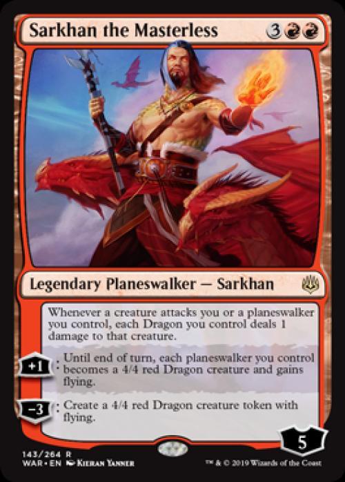 MTG - Sarkhan the Masterless - War of the Spark - Light Play - Normal