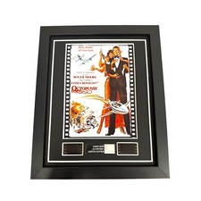 JAMES BOND 007 OCTOPUSSY ROGER MOORE FILM CELLS UNIQUE GIFT FRAMED OR MOUNTED