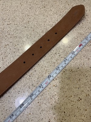 Beautiful Tony Lama Beaded Genuine Leather Belt, Big Buckle  display picture 2
