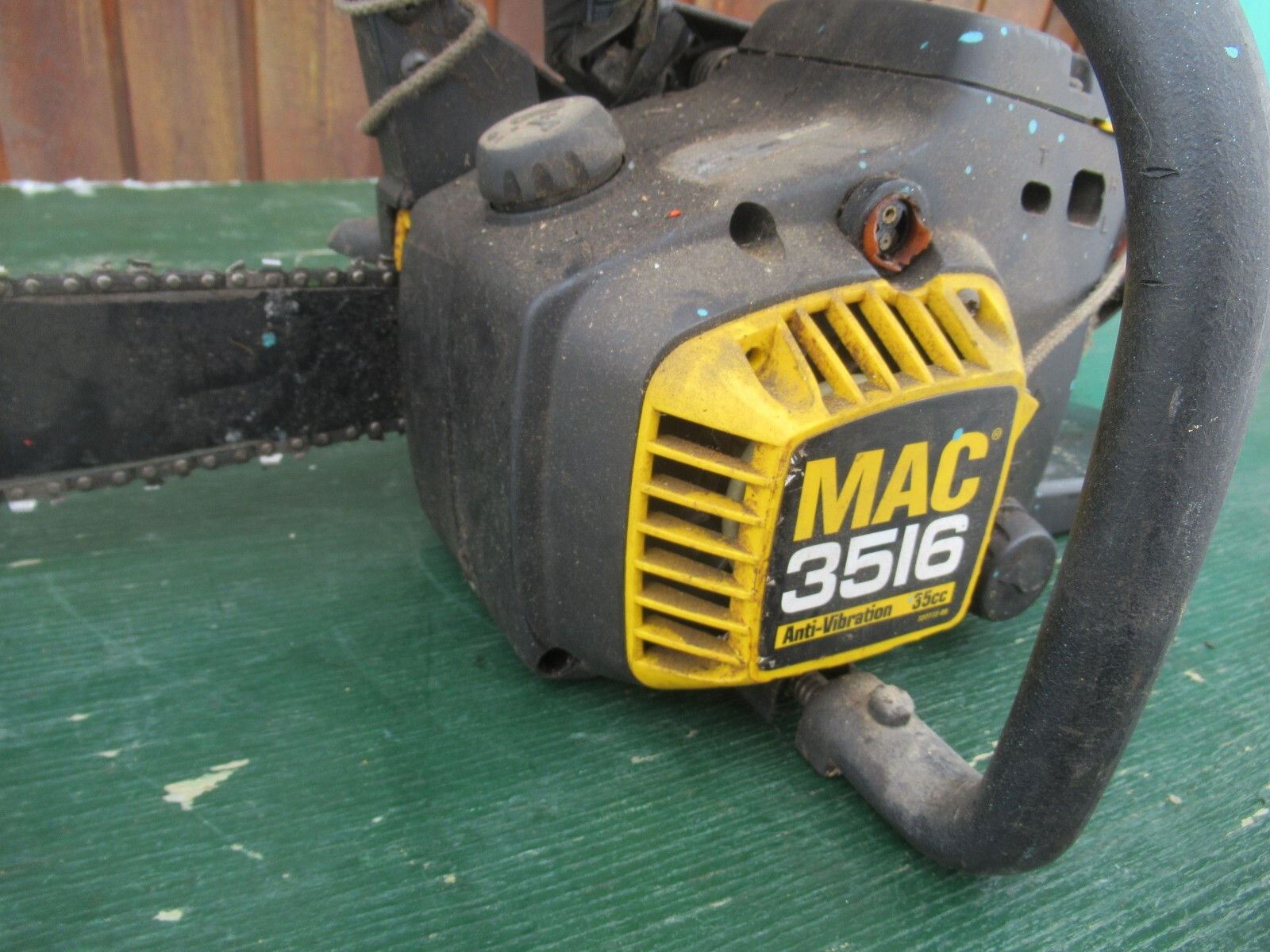 Vintage McCULLOCH MAC 3516 Chainsaw Chain Saw with 15" Bar eBay