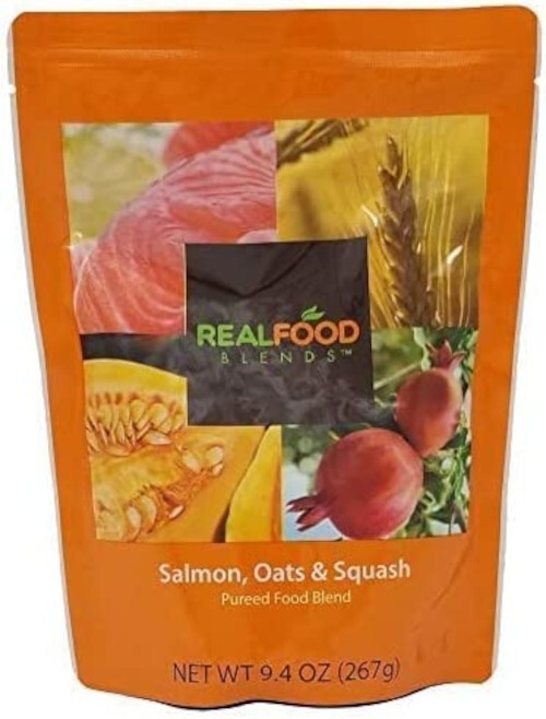 Real Food Blends Salmon, Oats and Squash Individual TWO pouches eBay