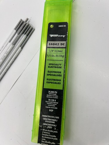 Forney Aluminum Stick Electrode 1/8" Dia x 14" L 45889 34,000 PSI 1/2 lbs - Picture 3 of 5