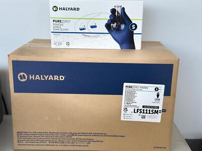 HALYARD  Nitrile Exam Gloves, 9.5 Inches Length, 5 Mil, Blue Size S Case of 1000