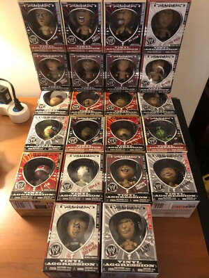 *HUGE LOT* WWE Vinyl Aggression 22 Action Figure Lot (NEW and NEVER ...