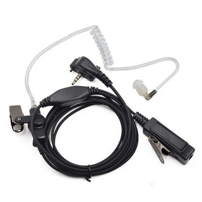 FBI Acoustic Air Tube Earpiece Headset PTT Mic for Vertex Standard VX-231 VX160