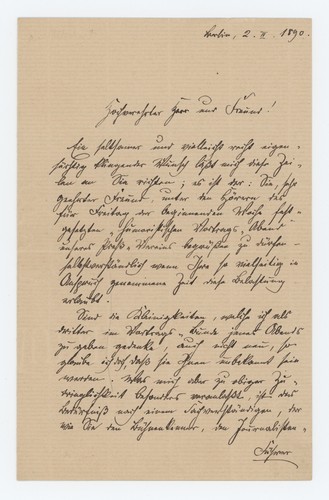Brief Schriftsteller und Schauspieler Richard Schmidt-Cabanis an Ernst Wichert 1 - Bild 2 von 3