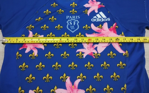 Stade Francais Paris Rugby Home Shirt 2008/2009 - Adidas Large L Jersey Blue Top - Picture 7 of 9