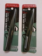 Rimmel 0.056 Oz Ultimate Kohl Kajal 003 Smoked Emerald Waterproof Eyeliner 2 ct