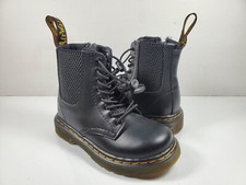 Dr Martens 1460 Harper Boot Black Toddlers - Size 7
