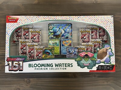 Pokemon 151 Blooming Waters Premium Collection Brand New Factory Sealed
