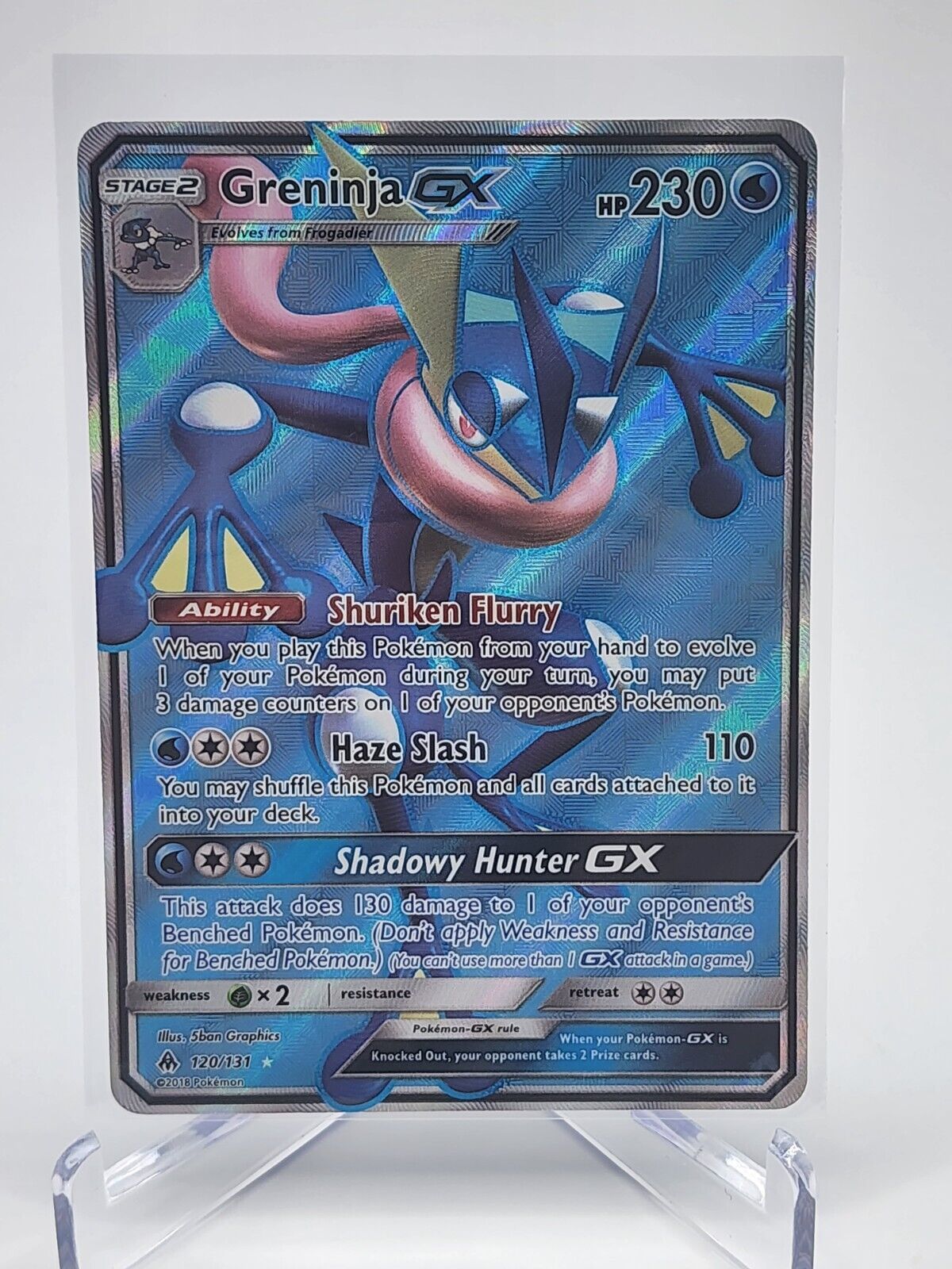 Card Greninja-GX 120/131 da coleção Forbidden Light