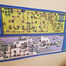 Super Mario Bros. 3 all map screens tapestry 8 foot long retro NES banner flag