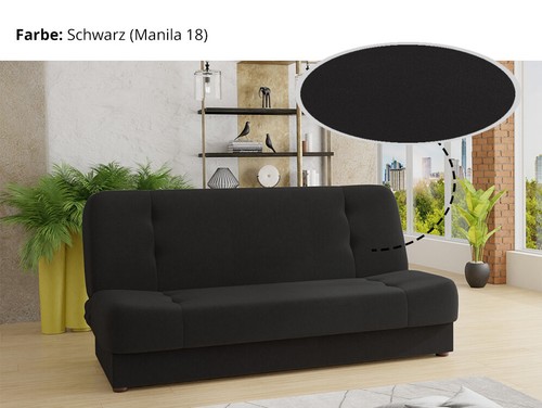 Schlafcouch SENA mit Schlaffunktion - Bettsofa mit Bettkasten, Schlafsofa, Sofa - Bild 14 von 15