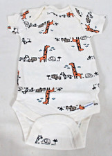 VINTAGE GERBERS' NEWBORN BABY ONESIE WILD ANIMALS BODYSUIT 0-3 MONTHS NEVER WORN