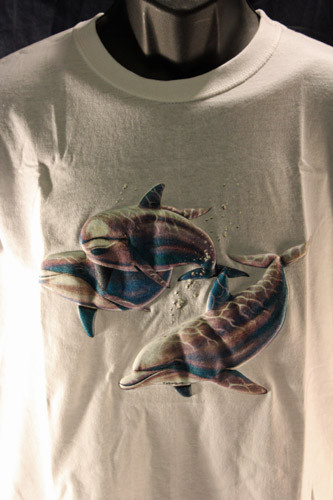 Dolphins 3D T-shirt drôle graphique t-shirt jeunesse mammifère marin biologistes garçon fille  - Photo 1/28