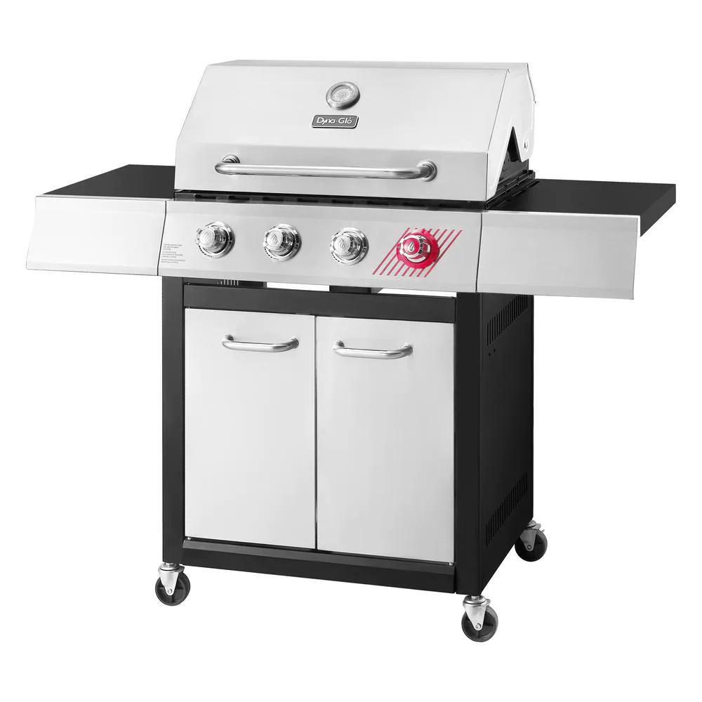 Dyna-Glo Propane Gas Grill 4 Burner Stainless Multifunctional Cooking  System | eBay