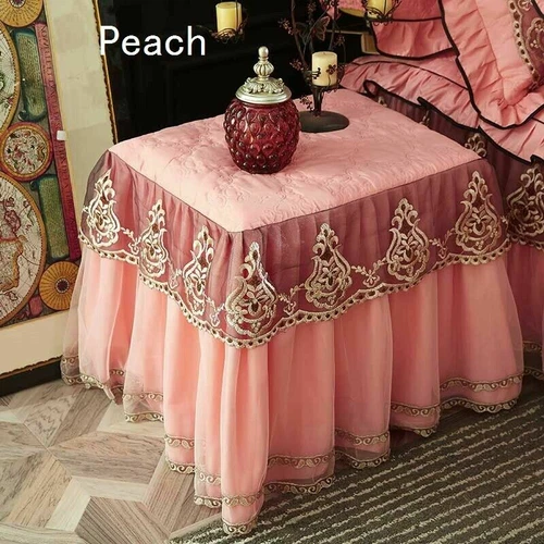 1x Luxus Staubschutz Kleine Tischdecke Nachttisch Schutzplatte Wohndeko Multi - Bild 2 von 11