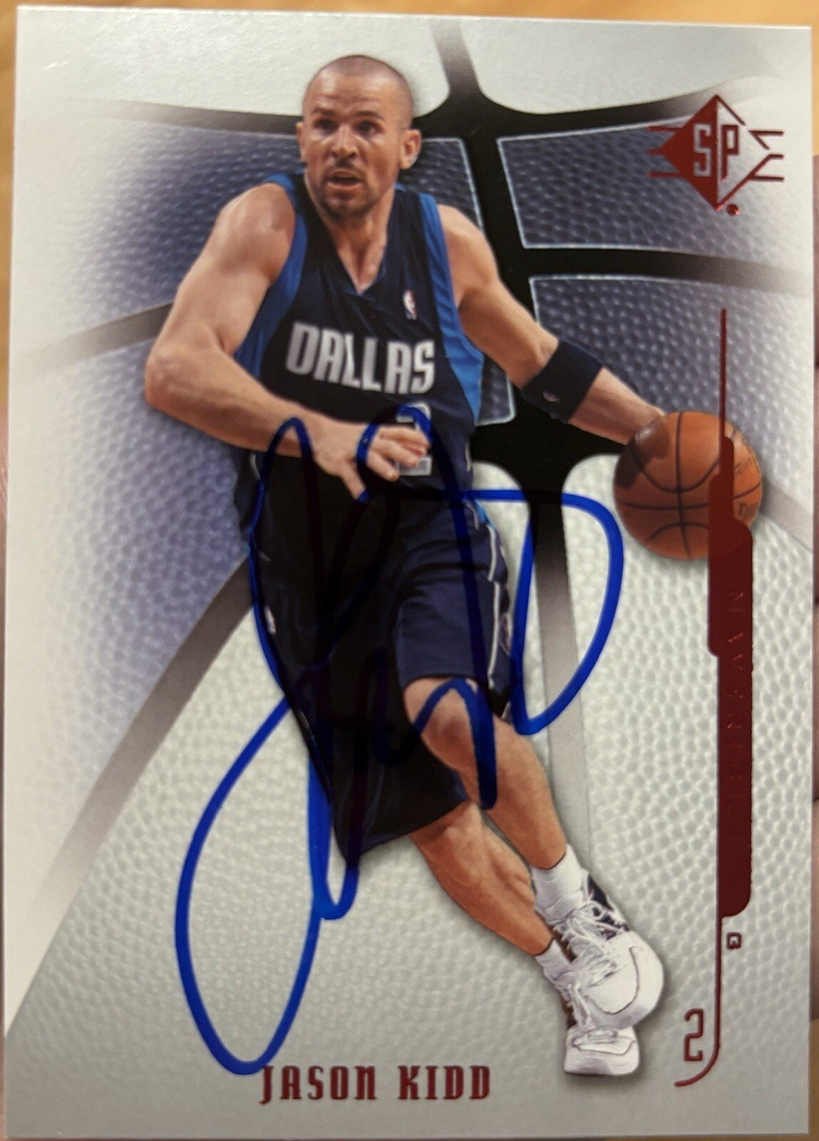 Jason Kidd Autographed Card - 2008-09 SP Authentic 