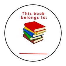this book belongs too stickers, labels, tags, envelope seals name tags school