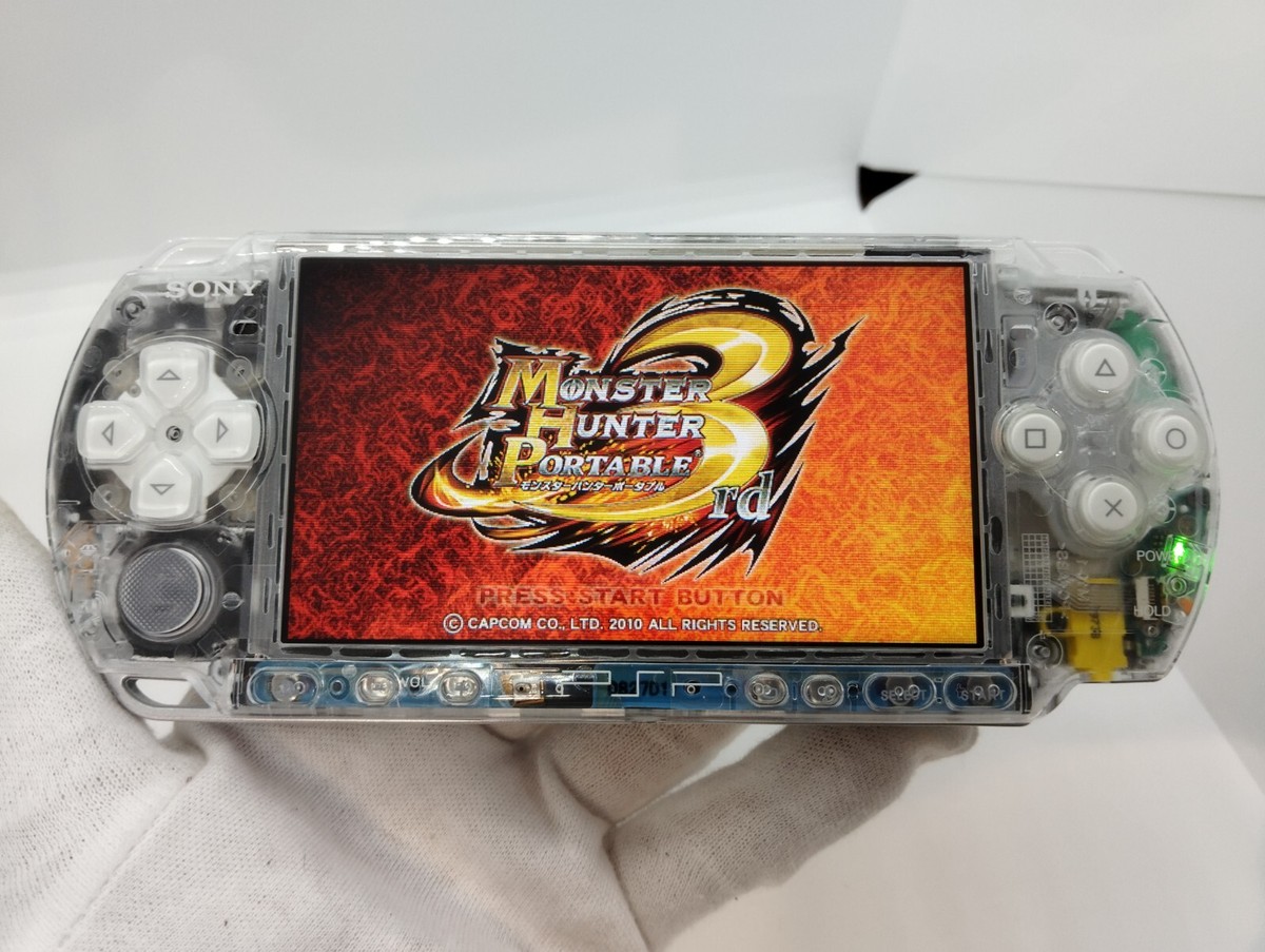 Sony PSP-3000 Playstation Portable Handheld Console Clear Shell