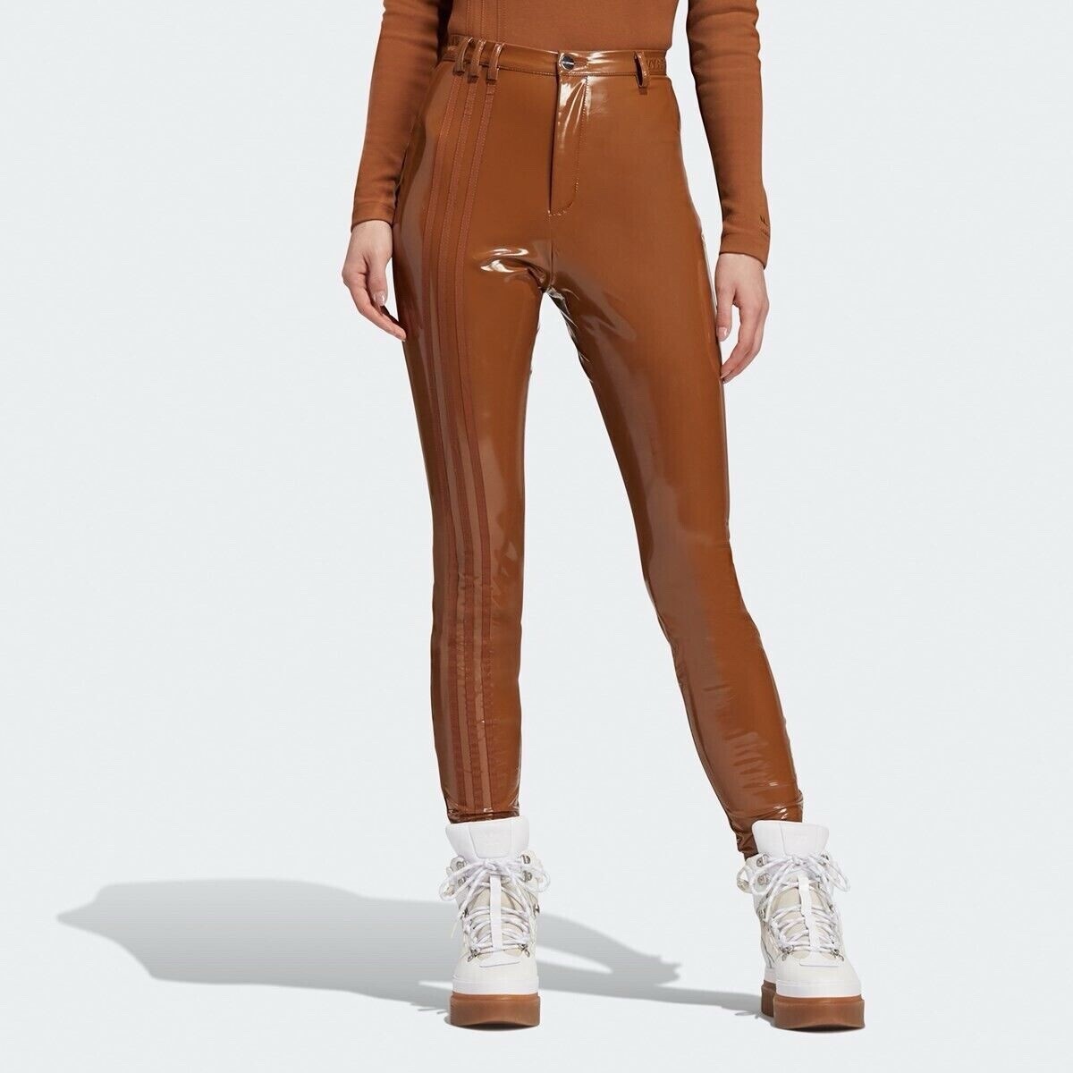 Size 4X- IVY PARK Adidas X Women's Latex Pants Wild Brown. for