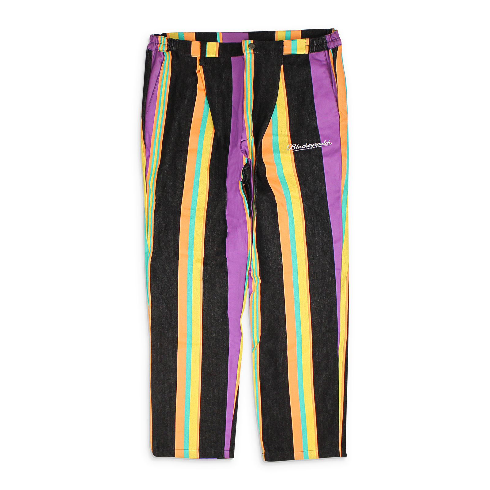 ЧЕРНЫЕ ДЖИНСЫ В ПОЛОСКУ NWT BLACKEYEPATCH, РАЗМЕР XL, 445 ДОЛЛАРОВ США