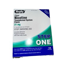 Rugby 21mg Nicotine Transdermal System Patch - 14 Count - Exp 01/2028 Step One