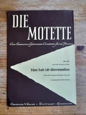 Motet Nr 255 - J M Bach - vintage vocal score published Hannsler-Verlag